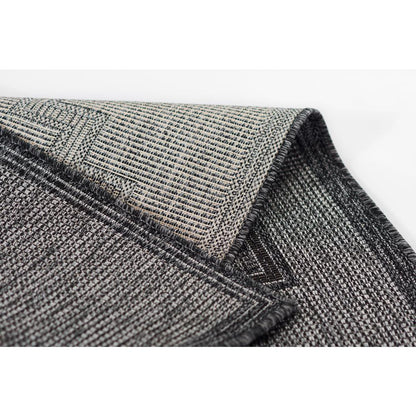 Transitional Rectangle Area Rug, Charcoal, 8' X 10'