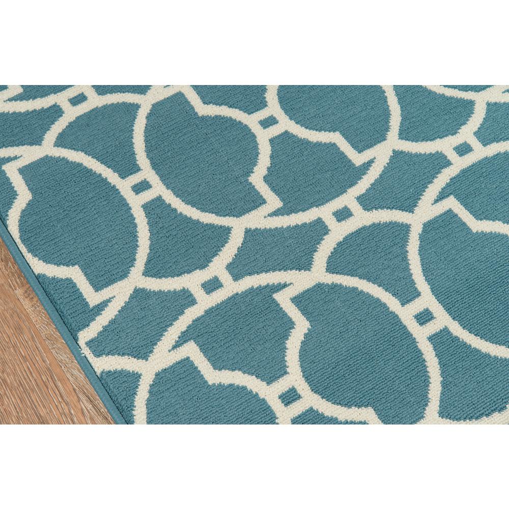 Contemporary Rectangle Area Rug, Blue, 8'6" X 13'