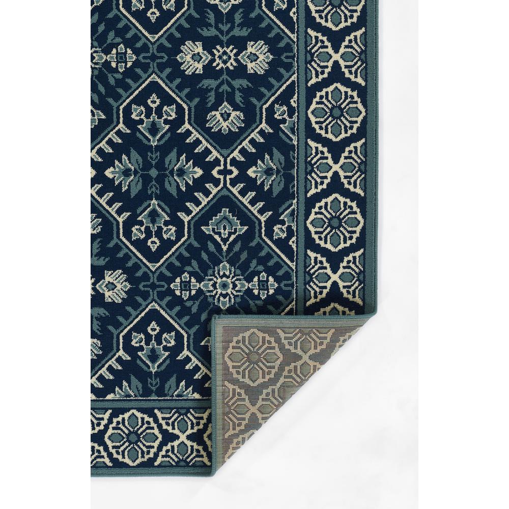 Transitional Rectangle Area Rug, Navy, 8'6" X 13'