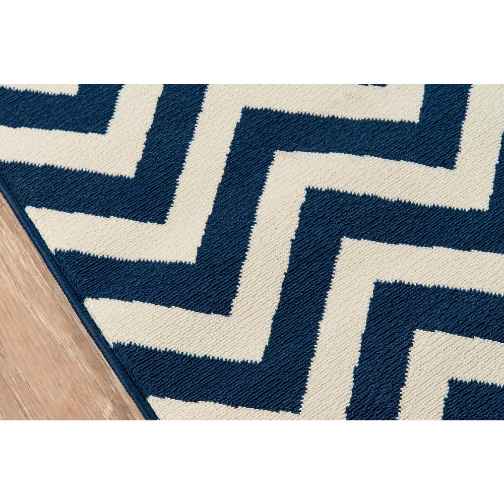 Contemporary Rectangle Area Rug, Navy, 8'6" X 13'
