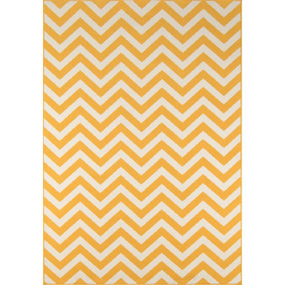 Contemporary Rectangle Area Rug, Yellow, 8'6" X 13'