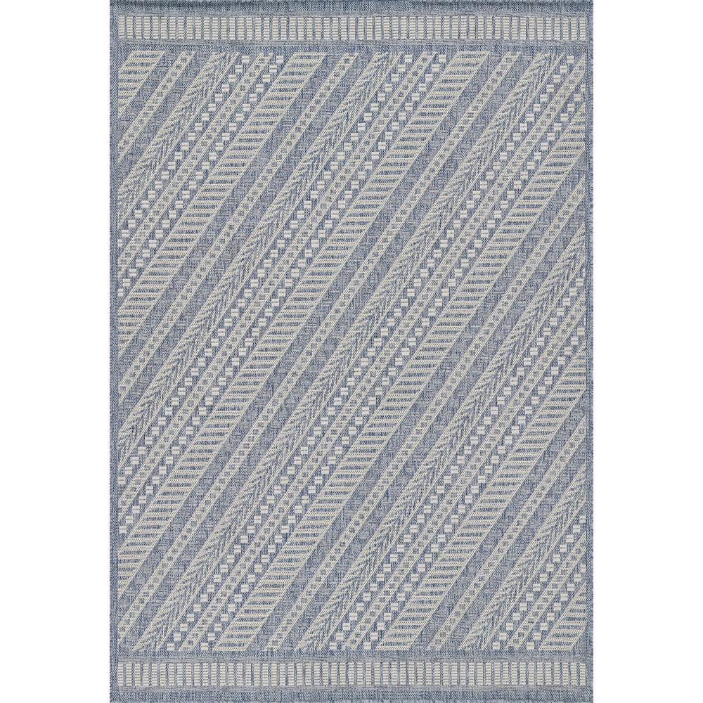 Transitional Rectangle Area Rug, Blue, 9' X 12'
