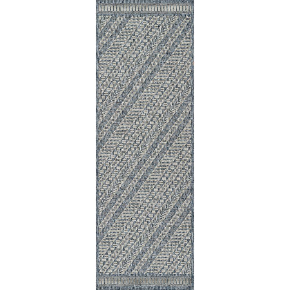 Transitional Rectangle Area Rug, Blue, 9' X 12'