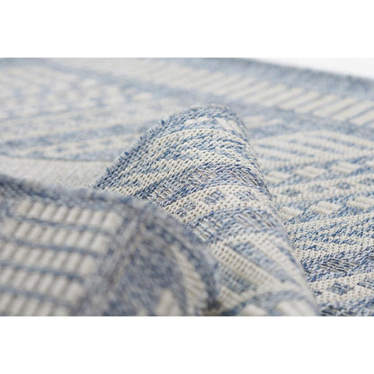 Transitional Rectangle Area Rug, Blue, 9' X 12'
