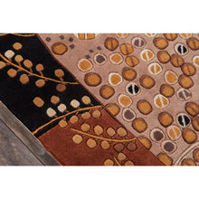 Contemporary Rectangle Area Rug, Black, 8' X 11'