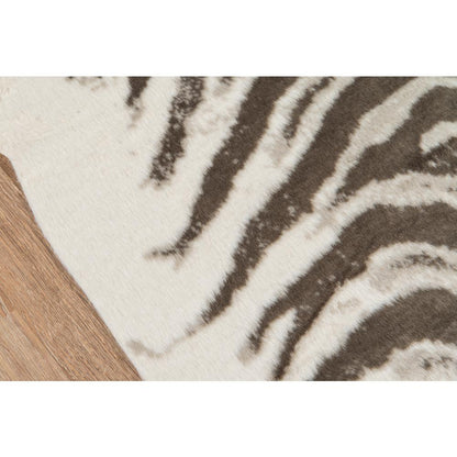 Modern Rectangle Area Rug, Grey, Acrylic & Polyester 5'3" X 7'10"