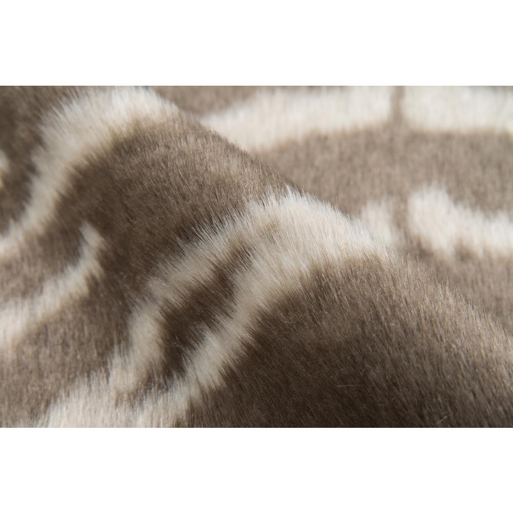Modern Rectangle Area Rug, Grey, Acrylic & Polyester 5'3" X 7'10"