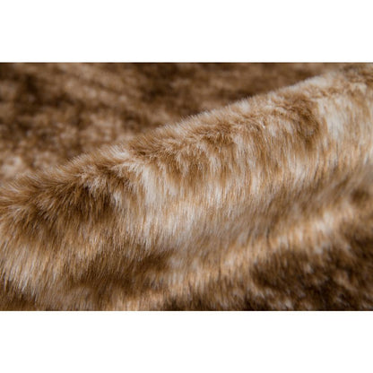 Modern Rectangle Area Rug, Brown, 5'3" X 7'10"