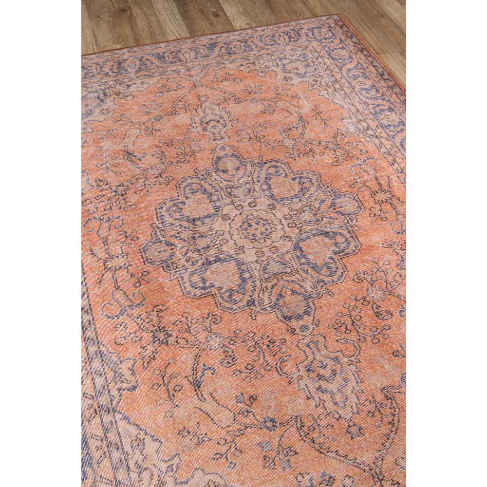 Traditional Rectangle Area Rug, Copper, 2' X 3'