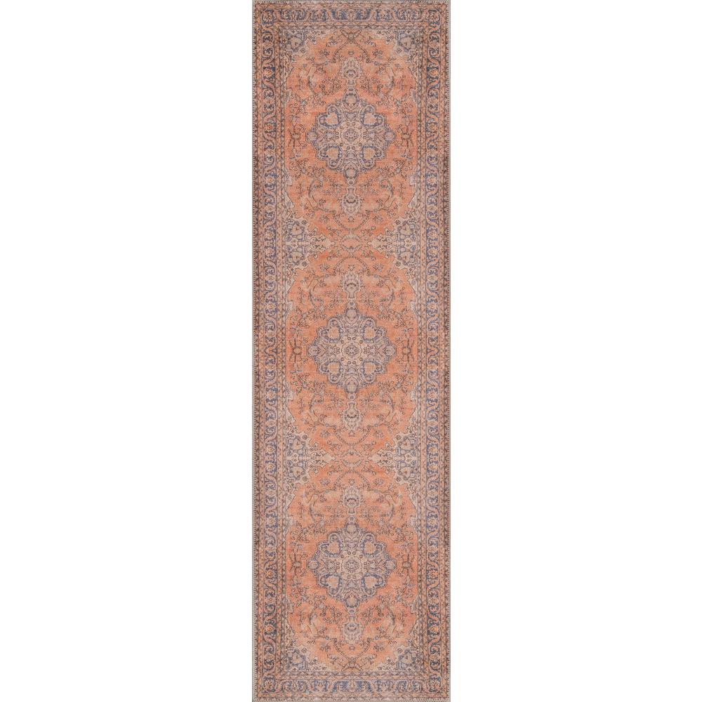 Traditional Rectangle Area Rug, Copper, 10' X 14'