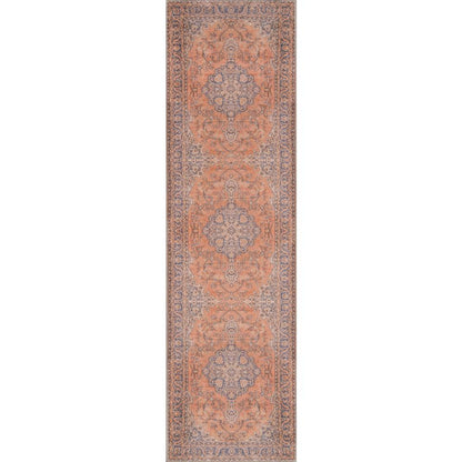 Traditional Rectangle Area Rug, Copper, 10' X 14'