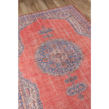 Traditional Rectangle Area Rug, Red, 2' X 3'
