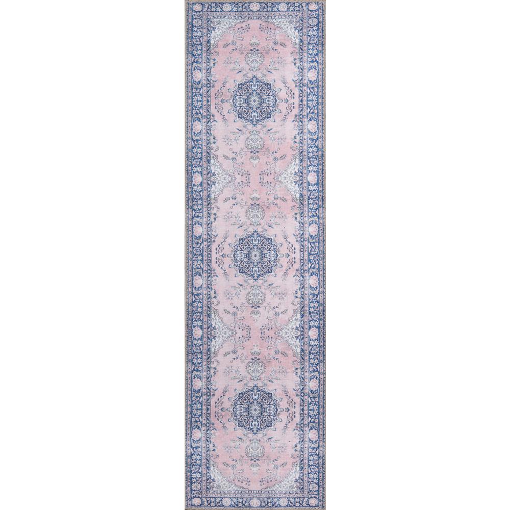 Traditional Rectangle Area Rug, Pink, 10' X 14'