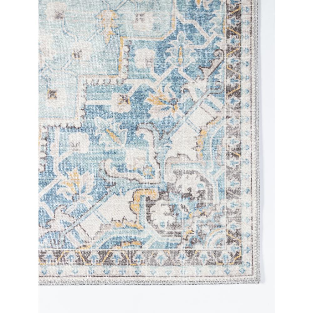 Traditional Rectangle Area Rug, Light Blue, 8'5" X 12'