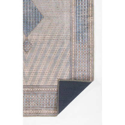 Traditional Rectangle Area Rug, Blue, 8'5" X 12'