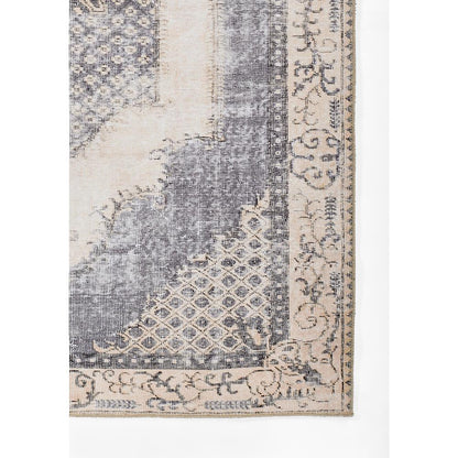 Traditional Rectangle Area Rug, Denim, 8'5" X 12'