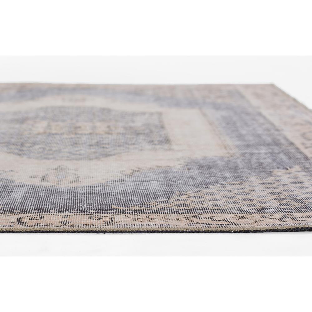 Traditional Rectangle Area Rug, Denim, 8'5" X 12'