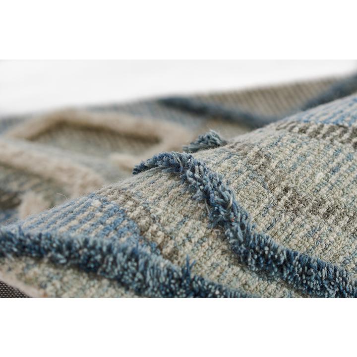 Contemporary Rectangle Area Rug, Blue, 4' X 6'