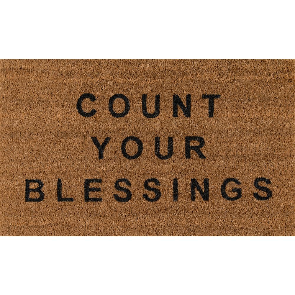 Contemporary Rectangle Area Rug, Natural, 1'6" X 2'6"