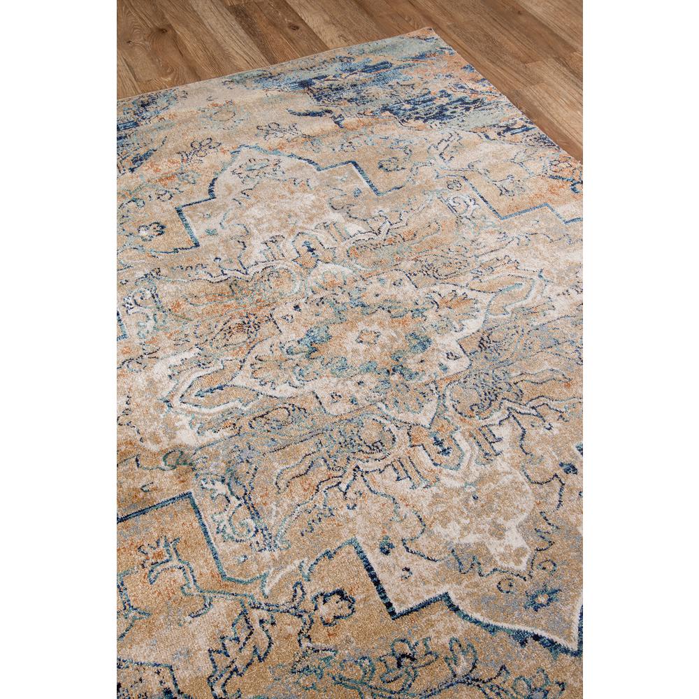 Traditional Rectangle Area Rug, Navy, 2' X 3'