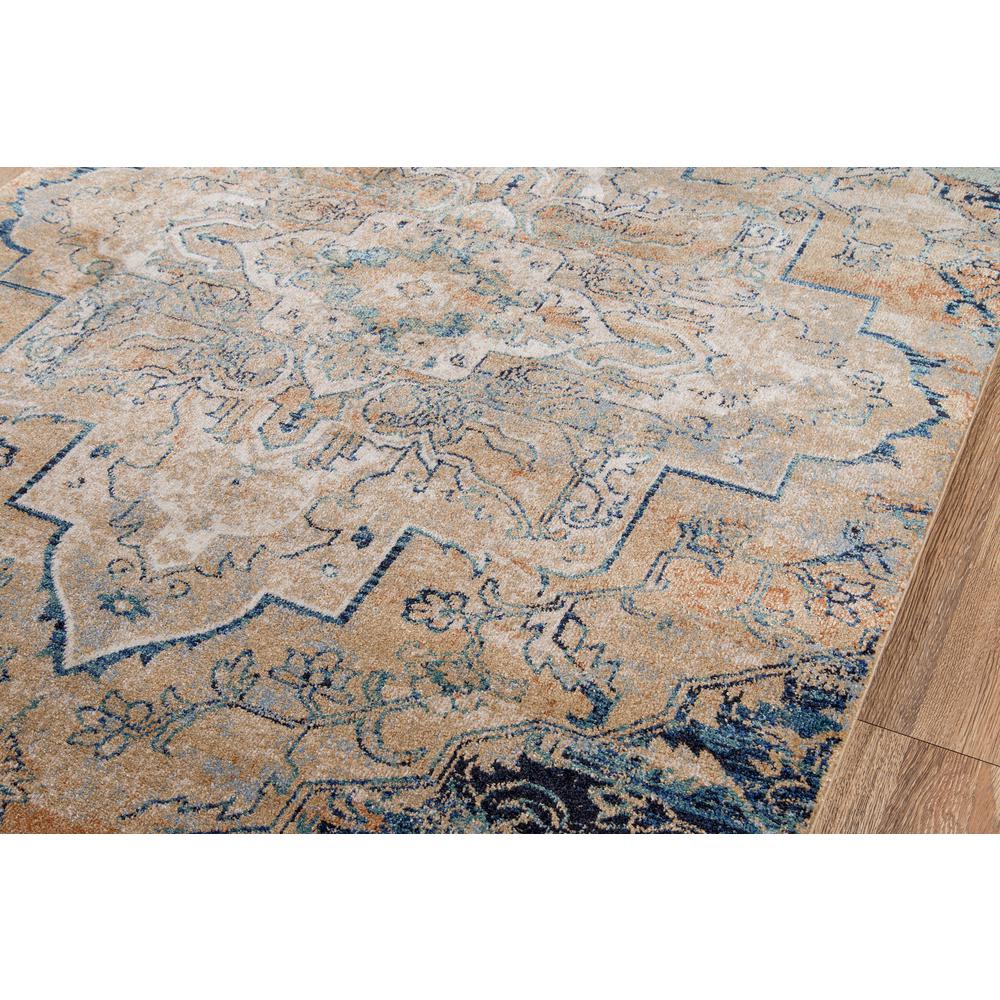 Traditional Rectangle Area Rug, Navy, 2' X 3'