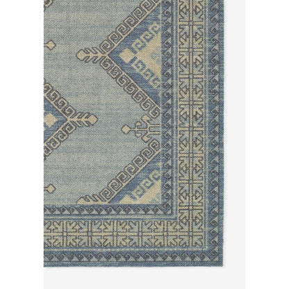 Traditional Rectangle Area Rug, Blue, 2' X 3'