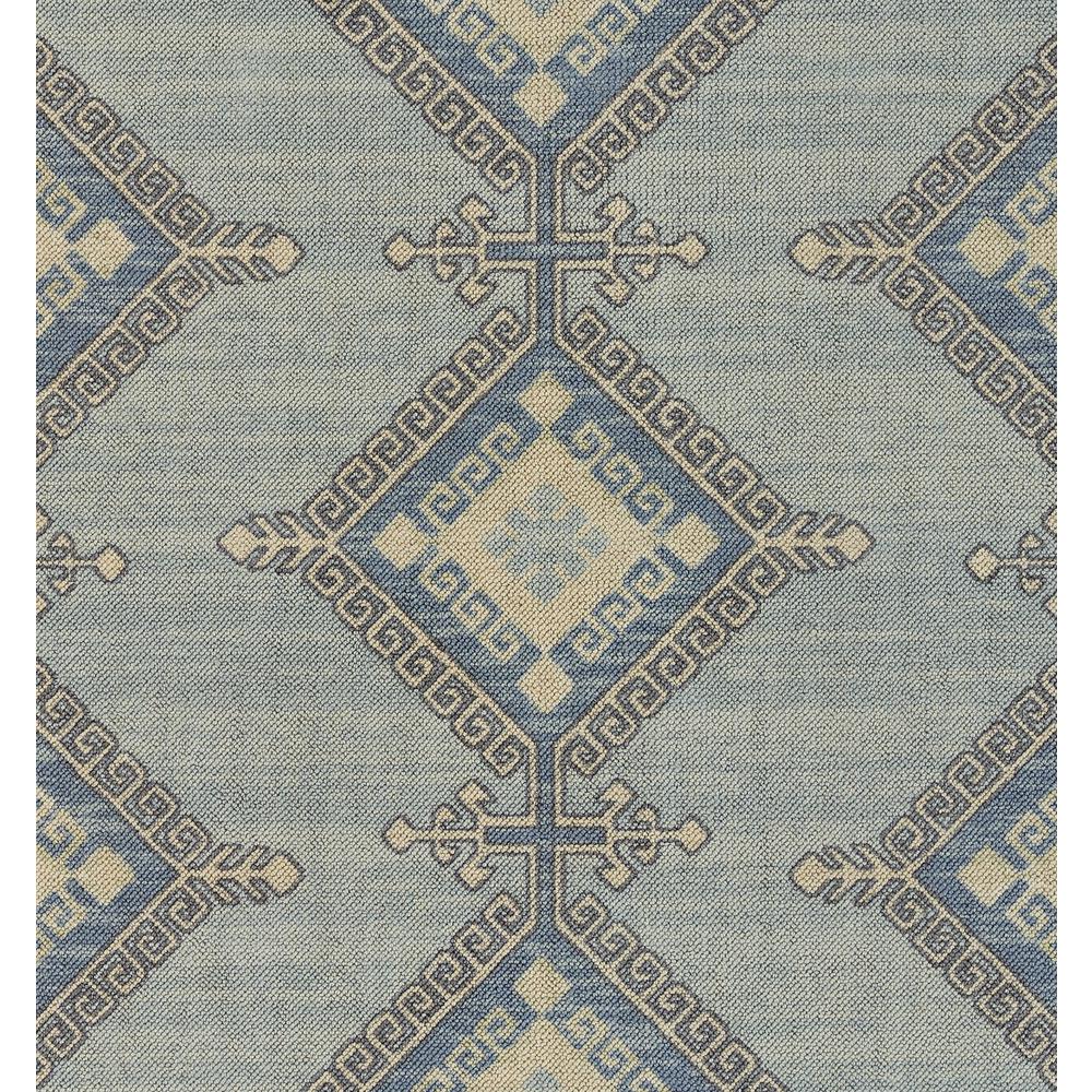 Traditional Rectangle Area Rug, Blue, 2' X 3'