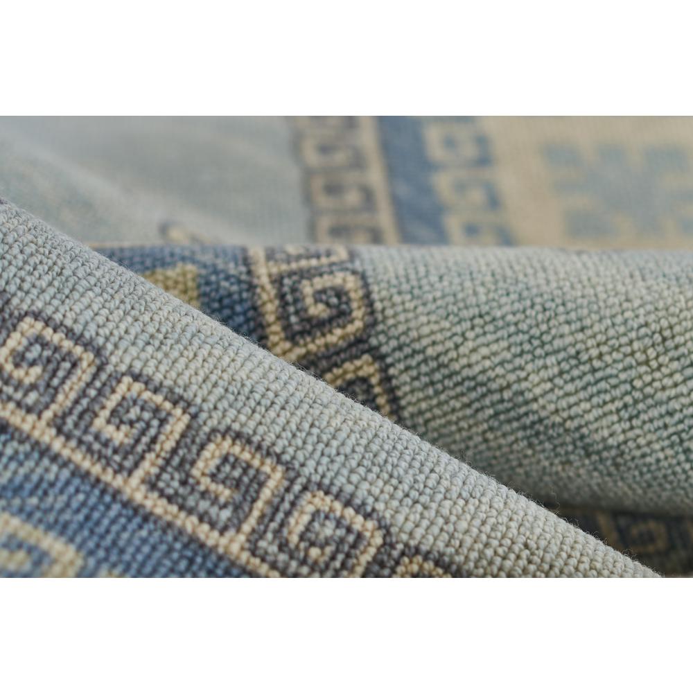 Traditional Rectangle Area Rug, Blue, 2' X 3'