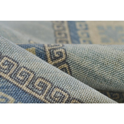 Traditional Rectangle Area Rug, Blue, 2' X 3'