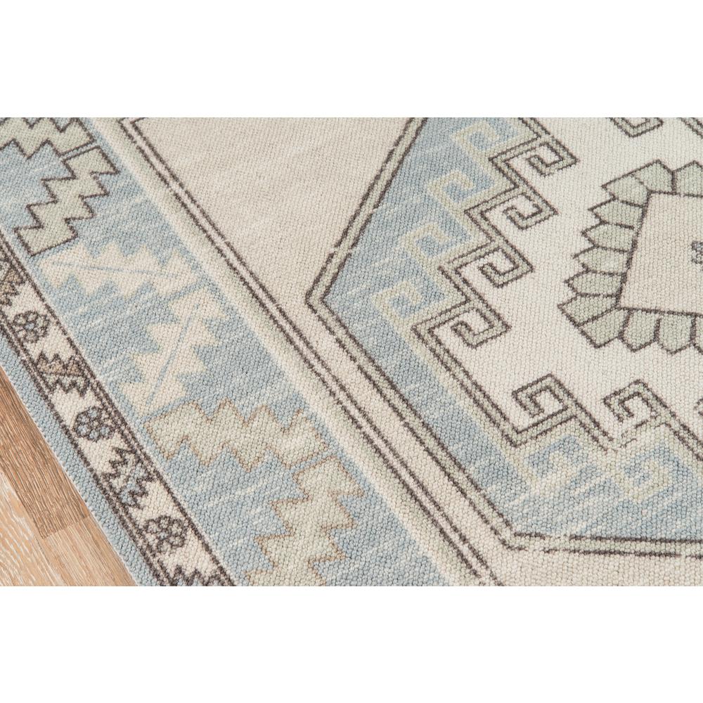 Traditional Rectangle Area Rug, Light Blue, 2' X 3'