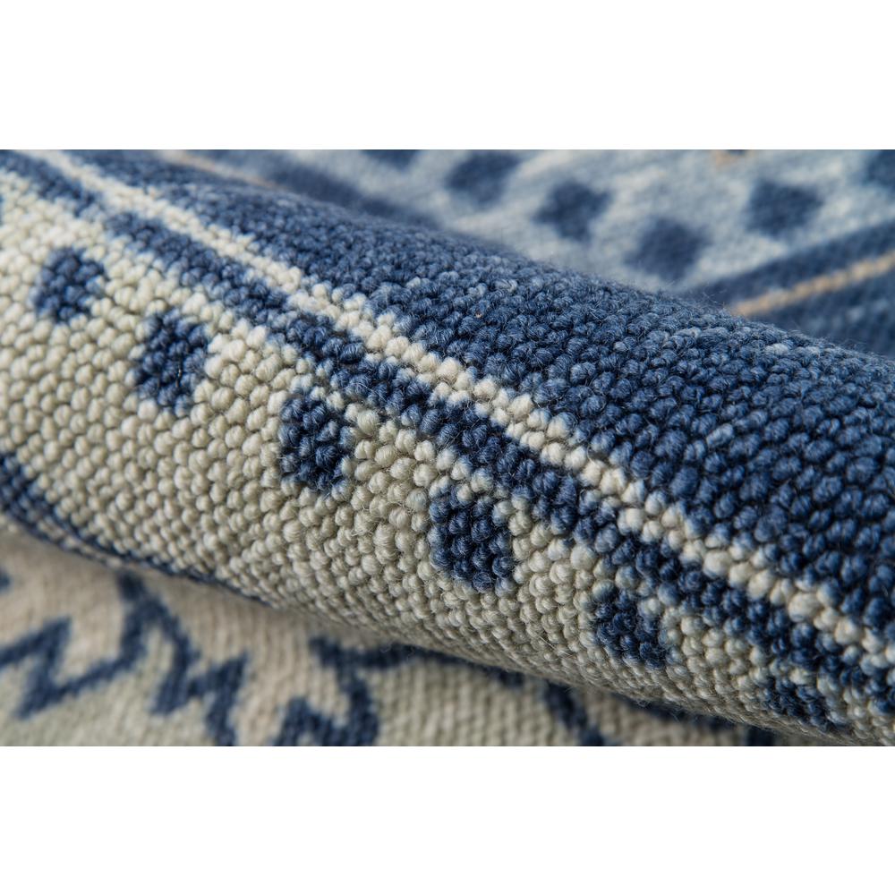 Traditional Rectangle Area Rug, Navy, 2' X 3'
