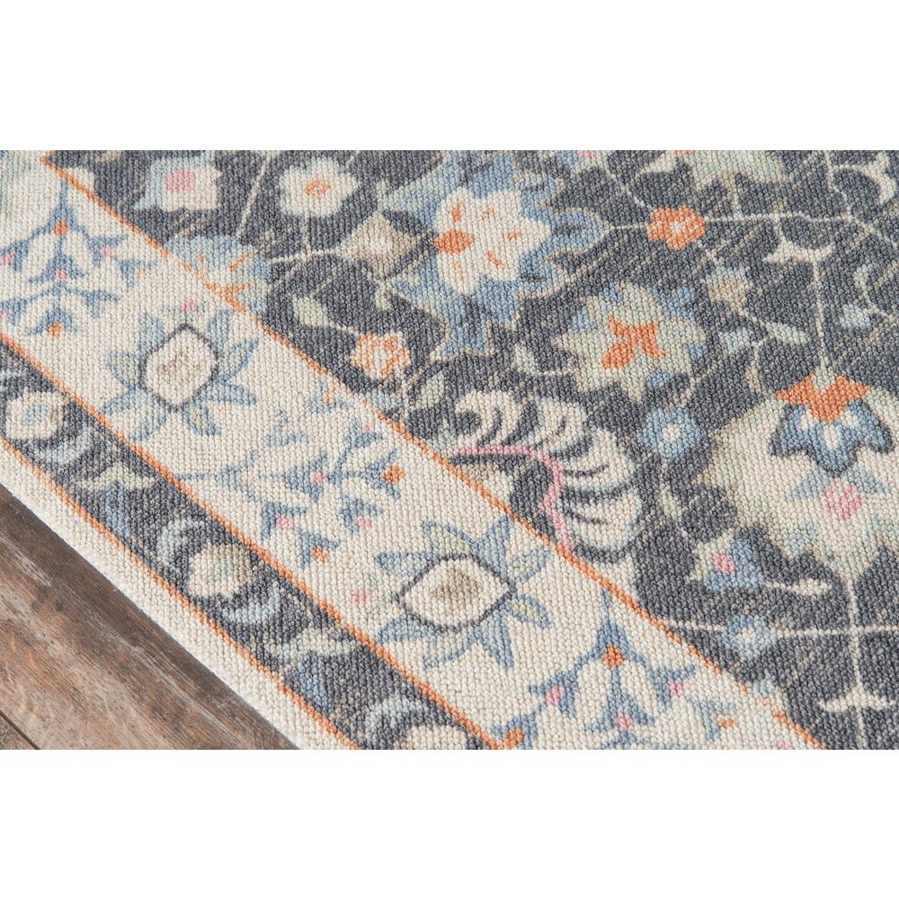 Traditional Rectangle Area Rug, Charcoal, 2' X 3'