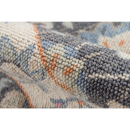 Traditional Rectangle Area Rug, Charcoal, 2' X 3'