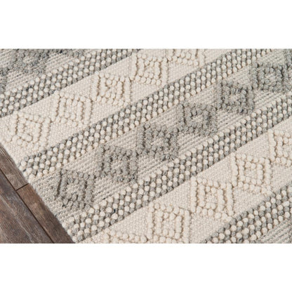 Contemporary Rectangle Area Rug, Ivory, 2' X 3'