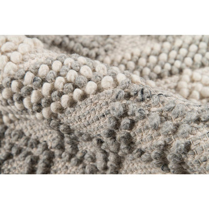 Contemporary Rectangle Area Rug, Ivory, 2' X 3'