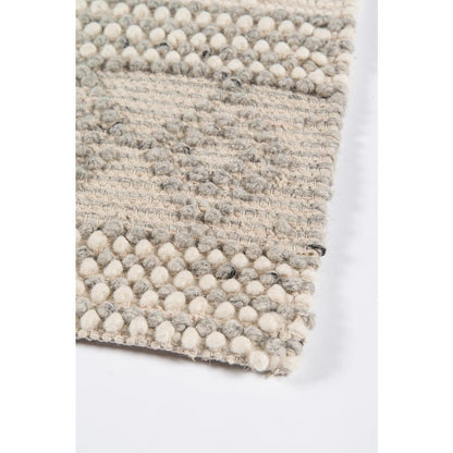 Contemporary Rectangle Area Rug, Ivory, 2' X 3'