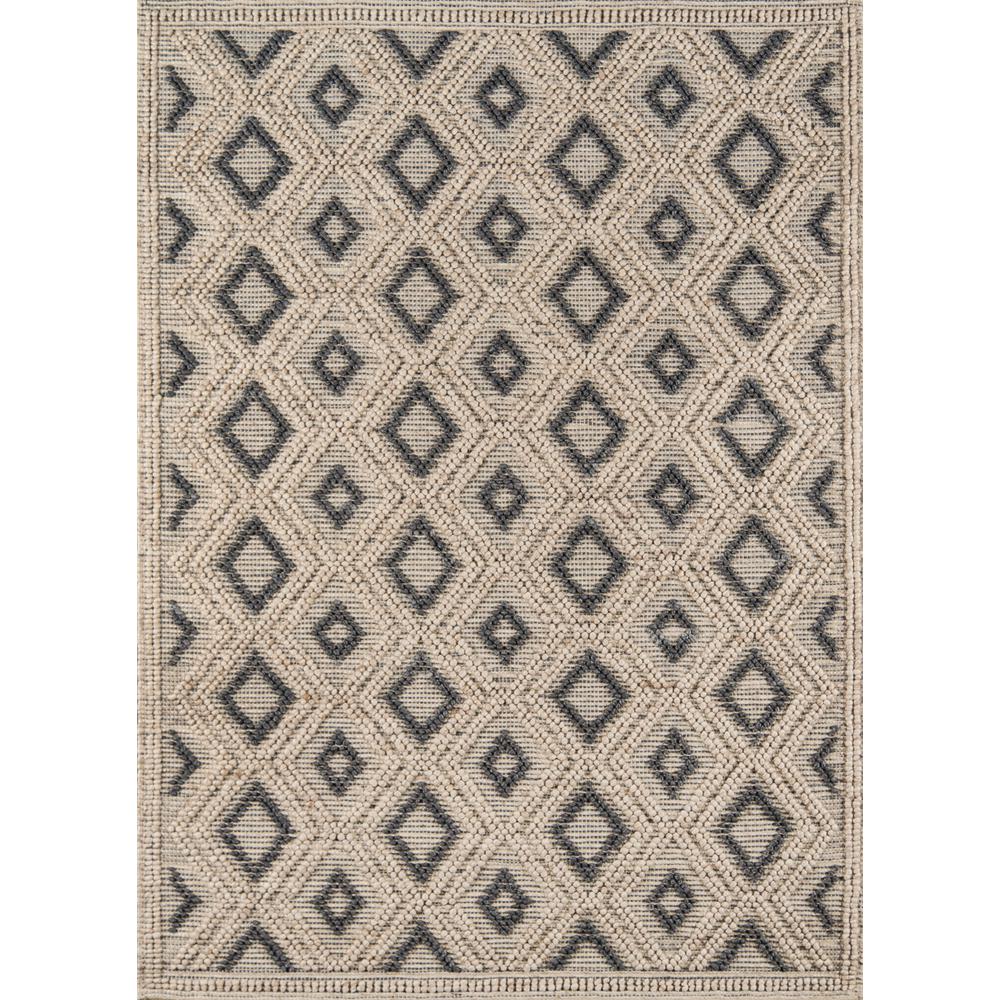 Contemporary Rectangle Area Rug, Beige, 2' X 3'