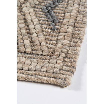 Contemporary Rectangle Area Rug, Beige, 2' X 3'