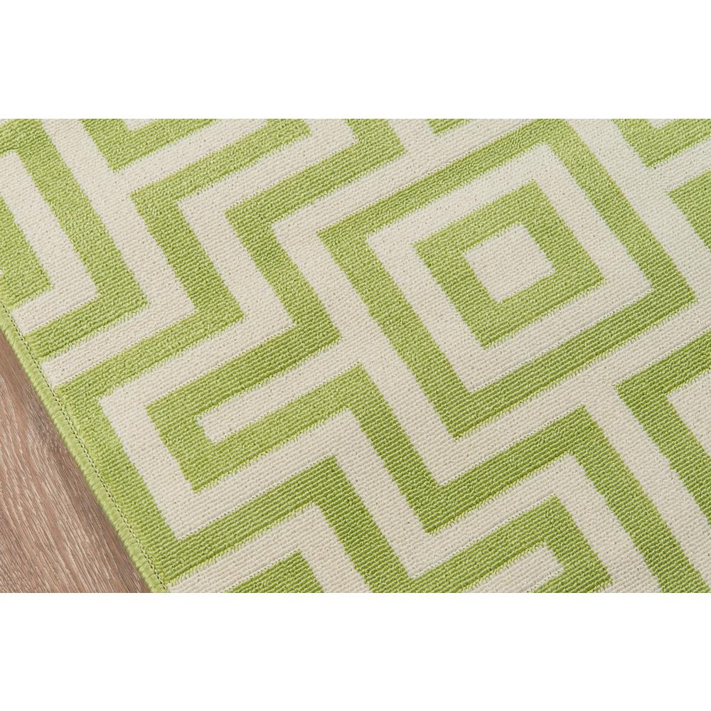 Contemporary Rectangle Area Rug, Green, 1'8" X 3'7"