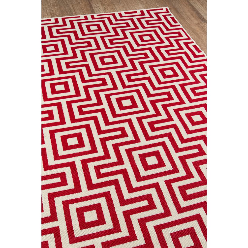 Contemporary Rectangle Area Rug, Red, 1'8" X 3'7"