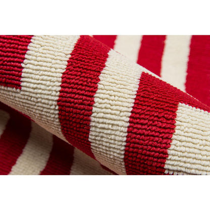 Contemporary Rectangle Area Rug, Red, 1'8" X 3'7"