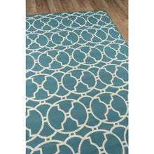 Contemporary Rectangle Area Rug, Blue, 1'8" X 3'7"