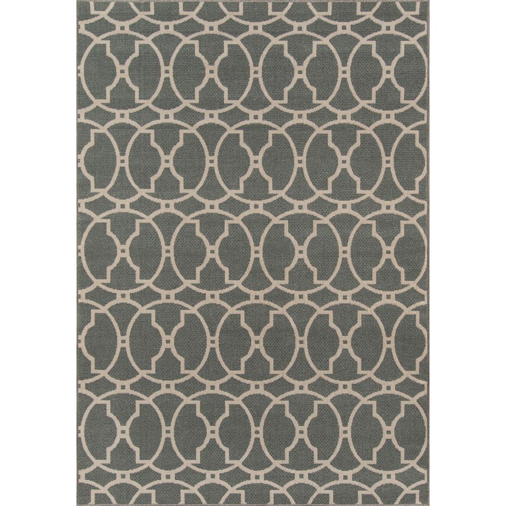 Contemporary Rectangle Area Rug, Grey, 1'8" X 3'7"