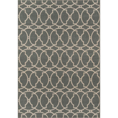 Contemporary Rectangle Area Rug, Grey, 1'8" X 3'7"