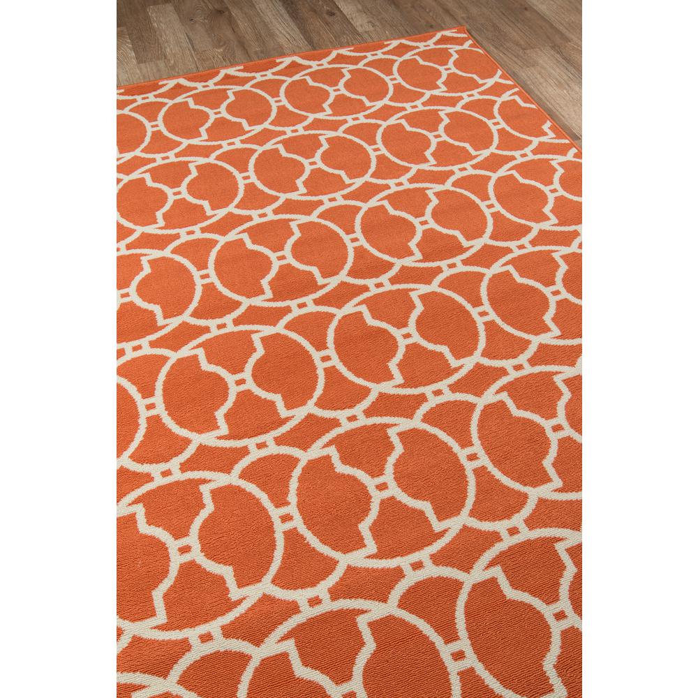 Contemporary Rectangle Area Rug, Orange, 1'8" X 3'7"