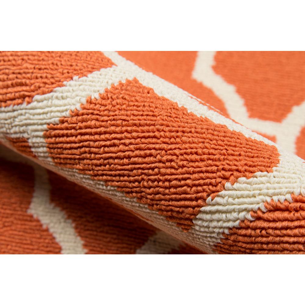 Contemporary Rectangle Area Rug, Orange, 1'8" X 3'7"