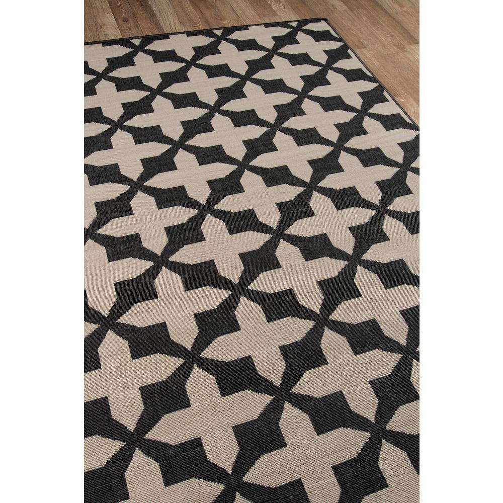 Contemporary Rectangle Area Rug, Charcoal, 1'8" X 3'7"