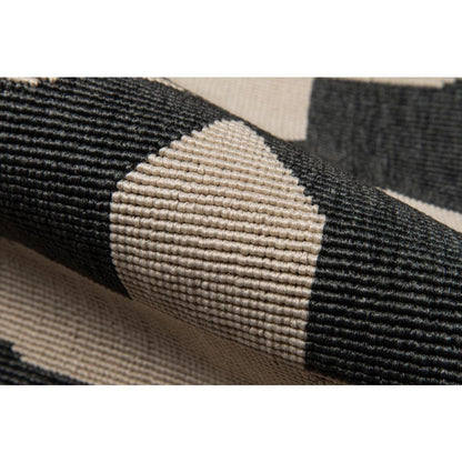 Contemporary Rectangle Area Rug, Charcoal, 1'8" X 3'7"