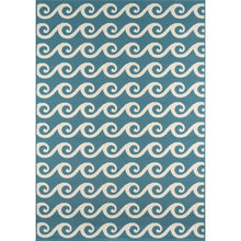 Contemporary Rectangle Area Rug, Blue, 1'8" X 3'7"