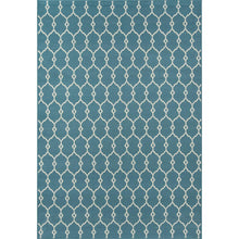 Contemporary Rectangle Area Rug, Blue, 1'8" X 3'7"
